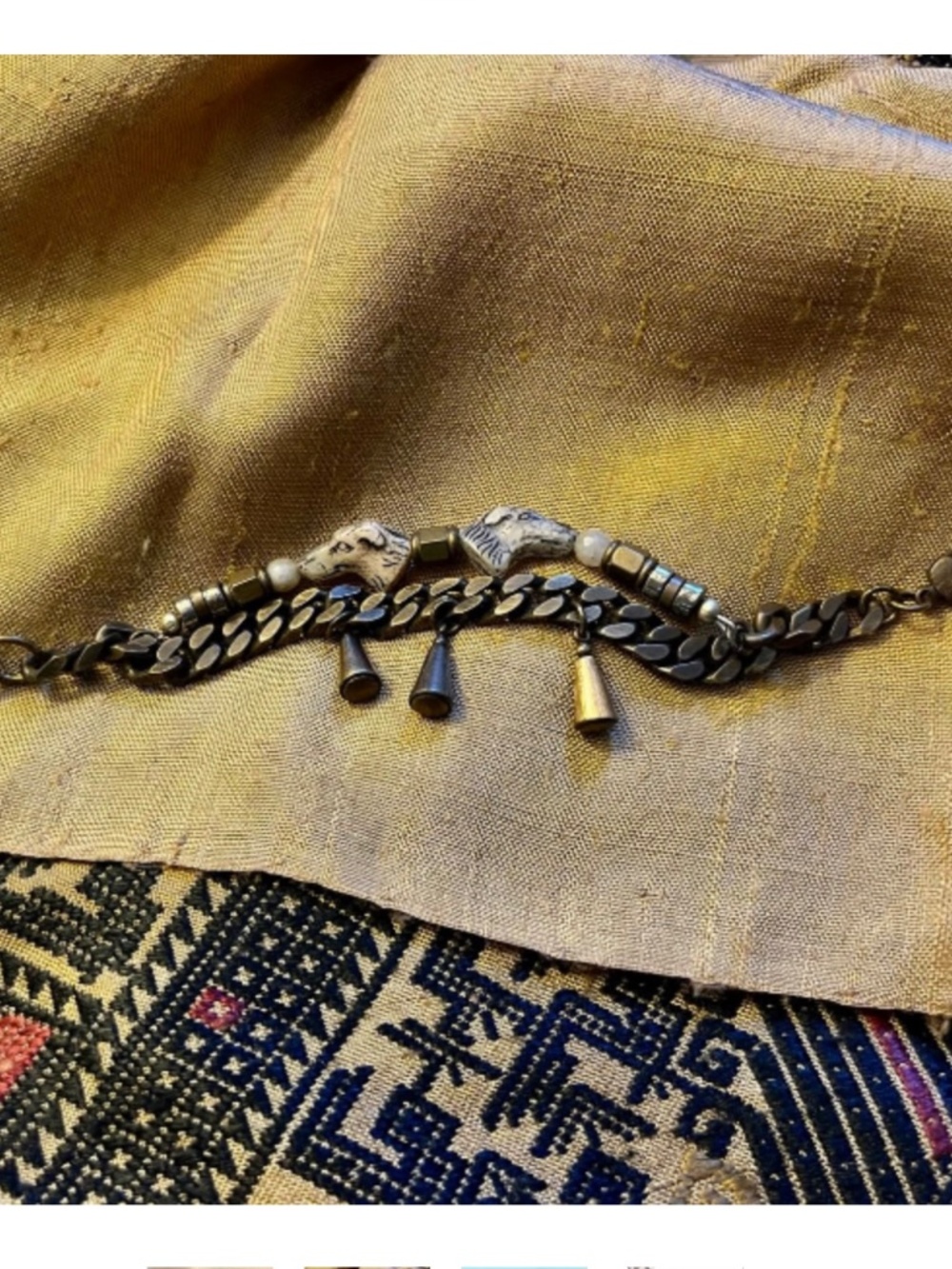 Artisan Hound and Link Charm Bracelet